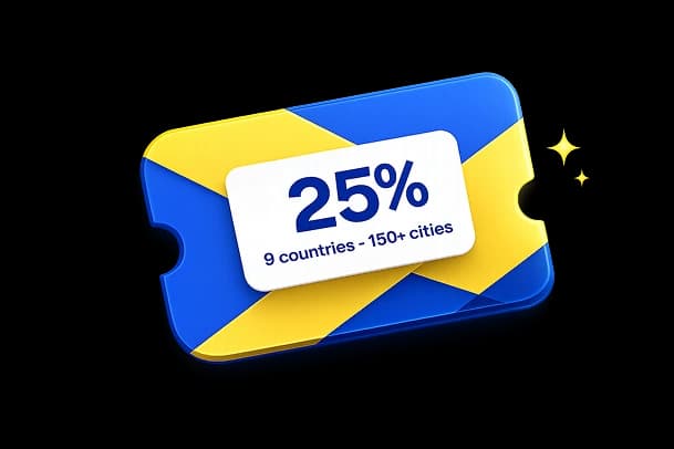 25% student discount ticket