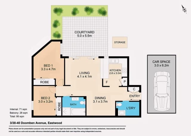 2Bedrooms, 1Bathrooms