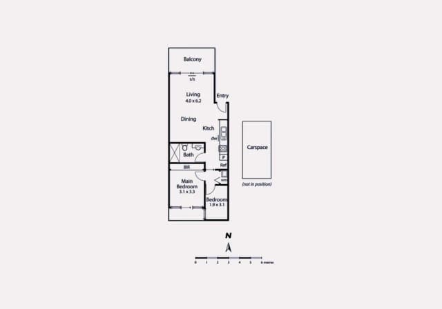 2Bedrooms, 1Bathrooms