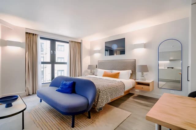 One bed studio apartment