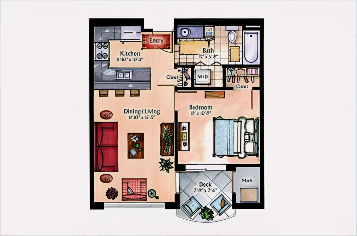 1 Bed 1 Bath The Cranbrook