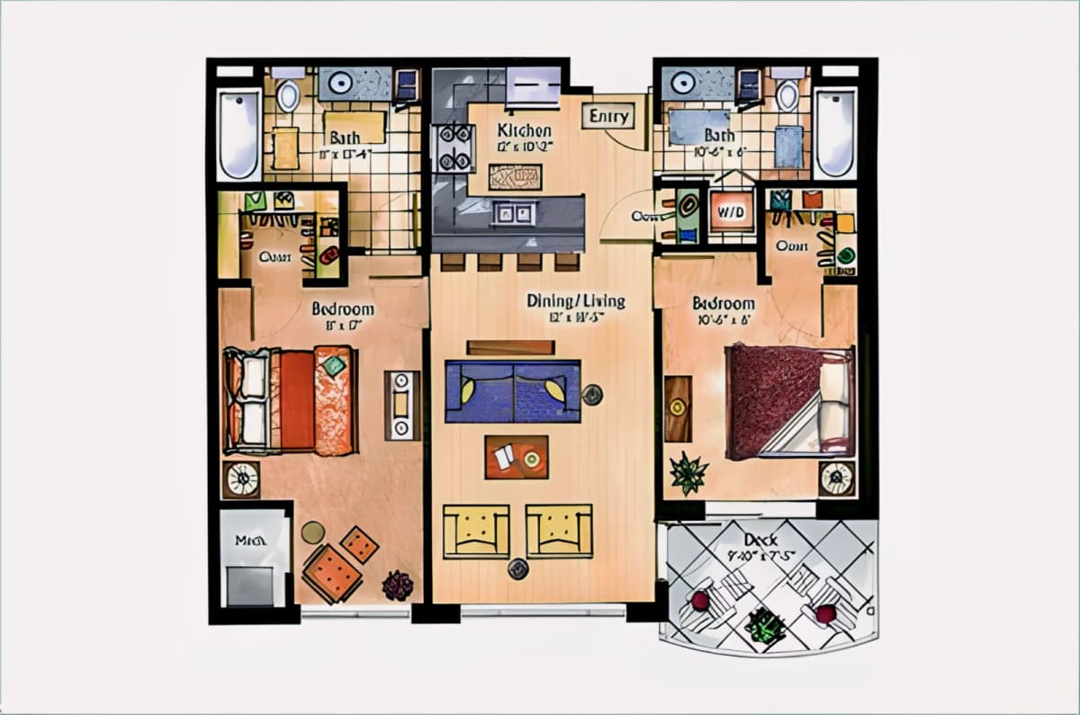 2 Bed 2 Bath The Heritage
