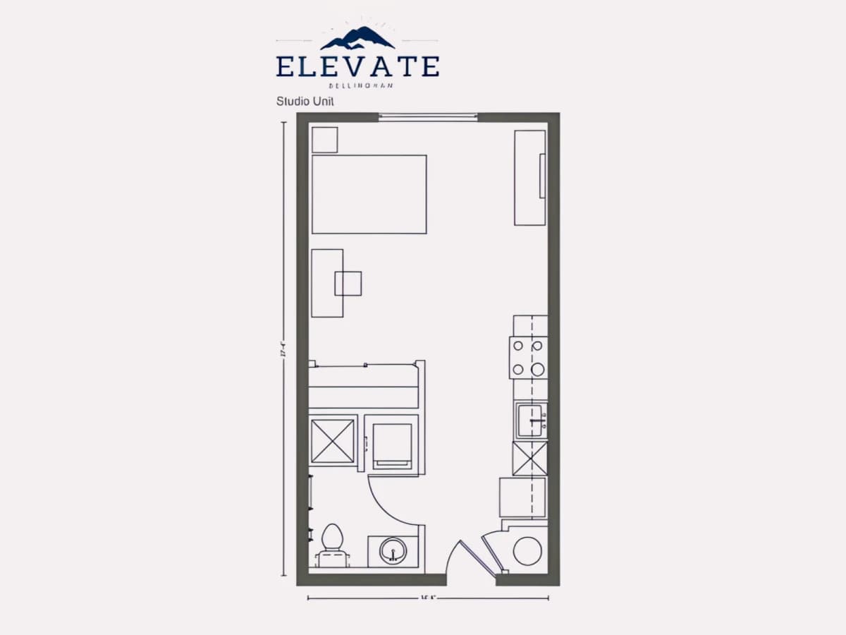 1 Bed 1 Bath S1