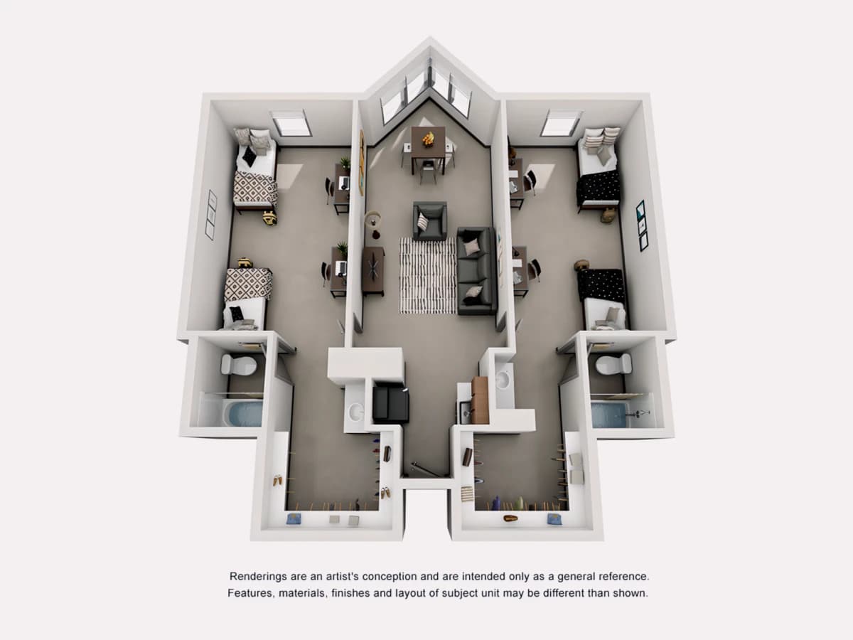 2 Bed/ 2 Bath Cash Shared