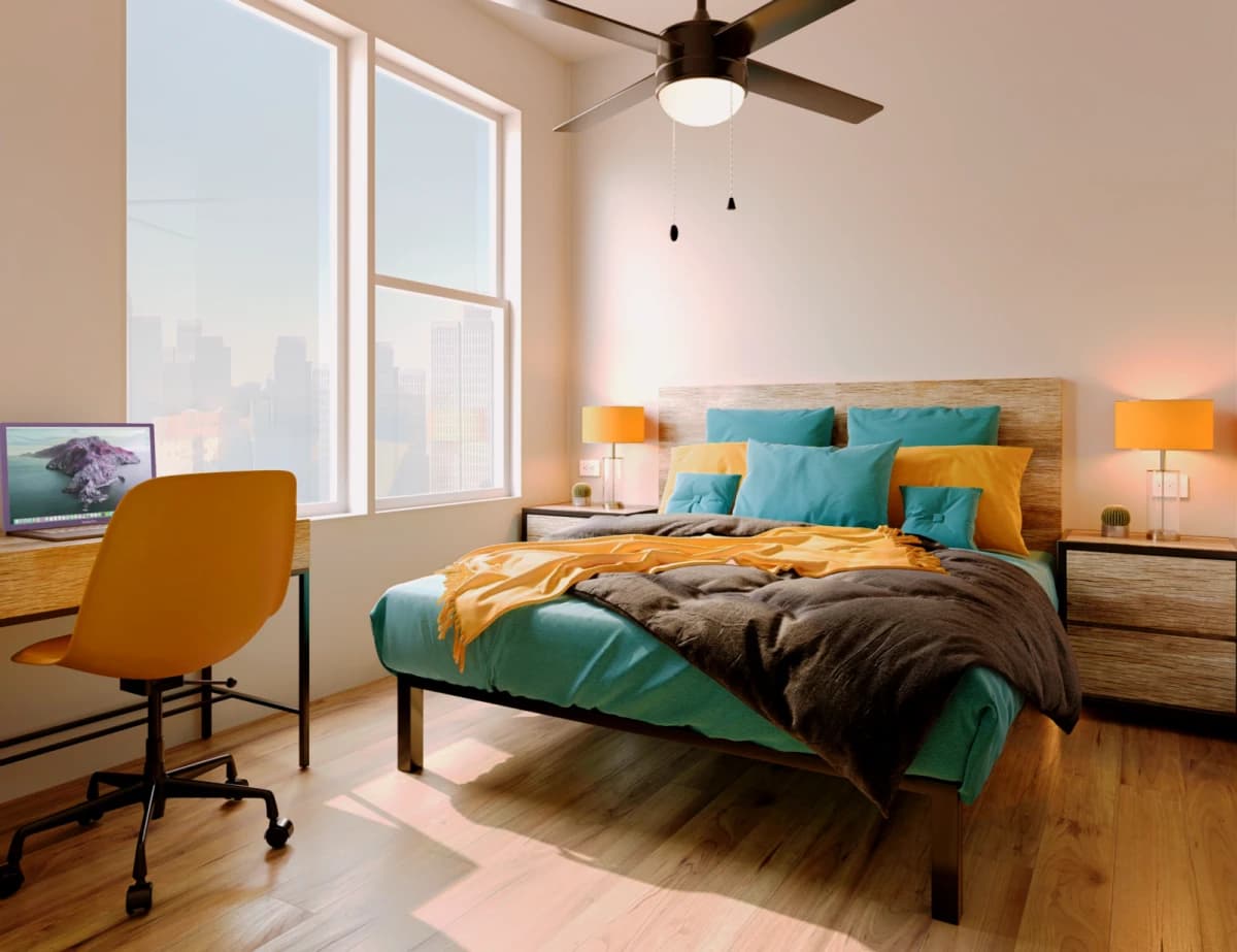 2 Bed 2 Bath Balcony