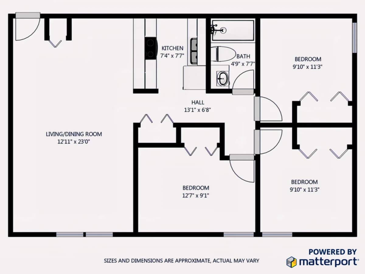 3Bedrooms, 1Bathrooms