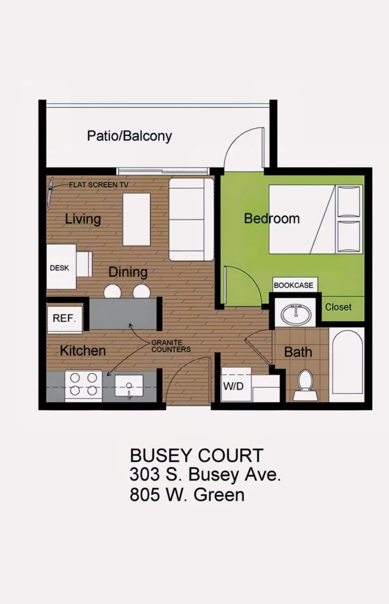 1Bedrooms, 1Bathrooms