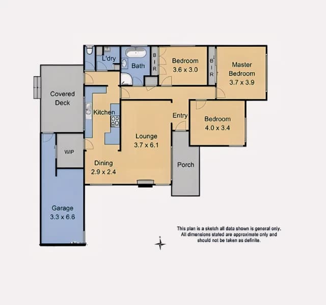 3 Bed, 1 Bath