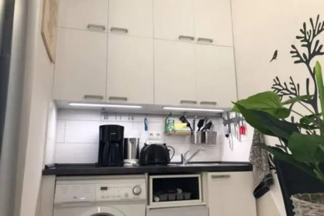 On the top 8th floor 1-bedroom apartment, balcony