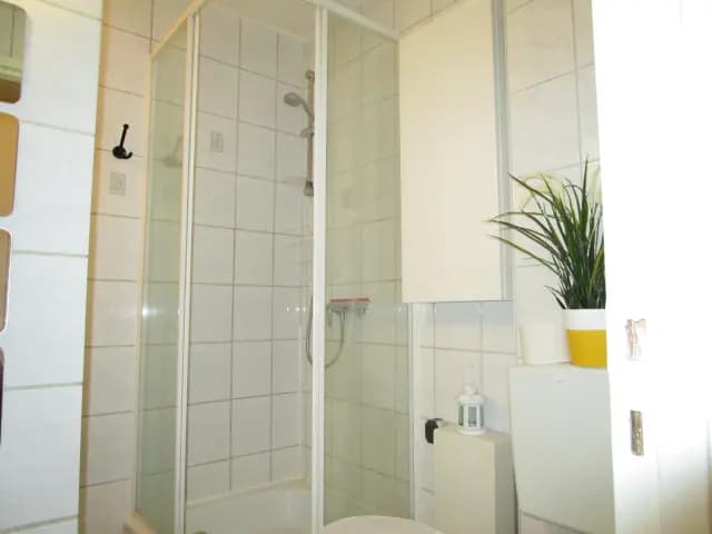 On the top 8th floor 1-bedroom apartment, balcony