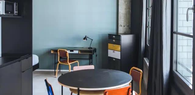Fantastic studio in a cool residence near Frankfurter Tor