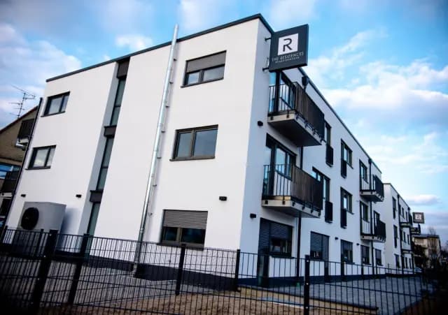 Studio Black in a student residence, in Offenbach