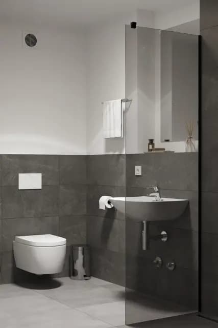 Studio Black in a student residence, in Offenbach