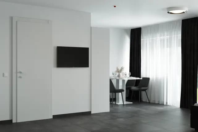 Studio Black in a student residence, in Offenbach