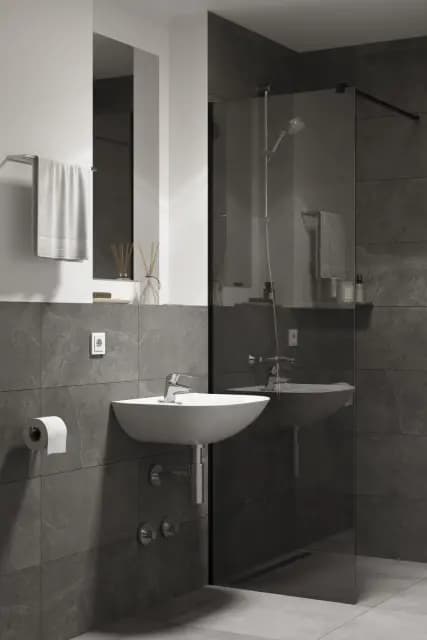 Studio Black in a student residence, in Offenbach