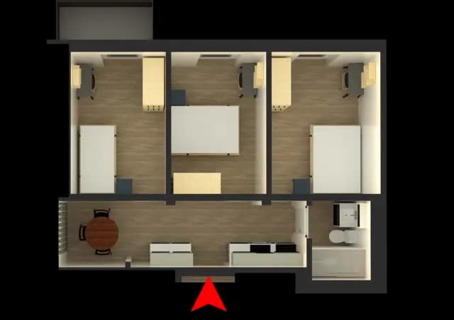 Zimmer in der Mullerstrasse A