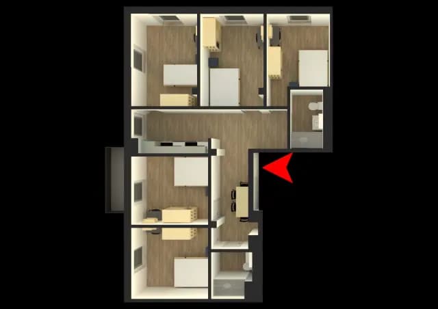 Zimmer in der Mullerstrasse A