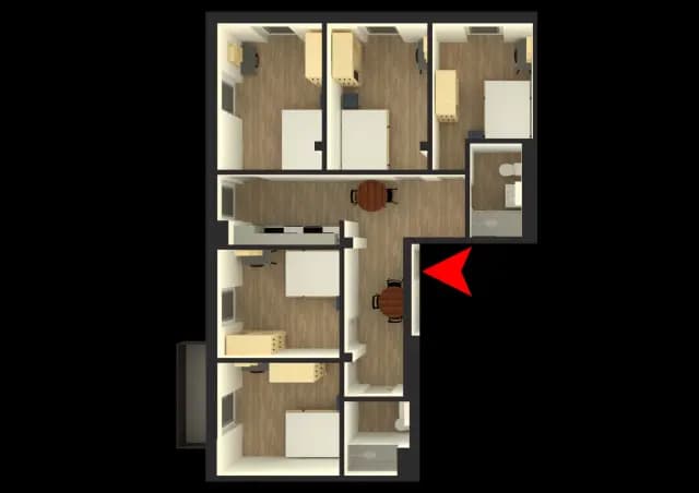 Zimmer in der Mullerstrasse A