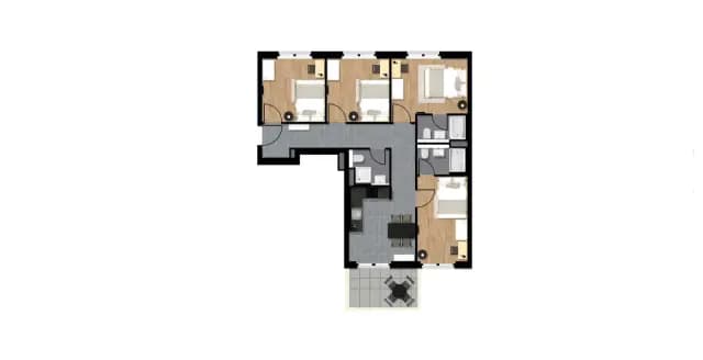 Zimmer in der Schmidstrasse F-K