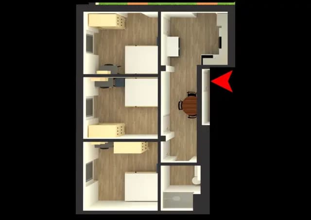 Zimmer in der Mullerstrasse A
