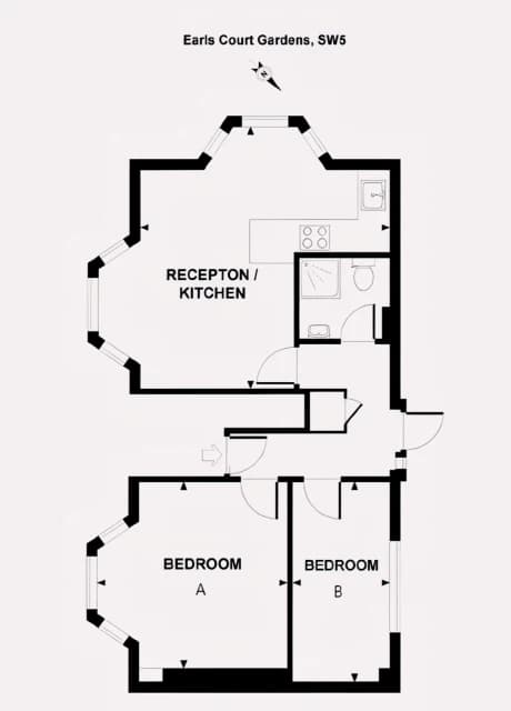 2 Bed / 1 Bath