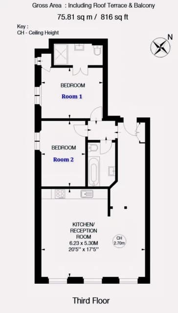 2 Bed / 2 Bath