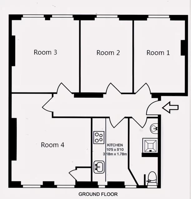 4 Bed / 1 Bath
