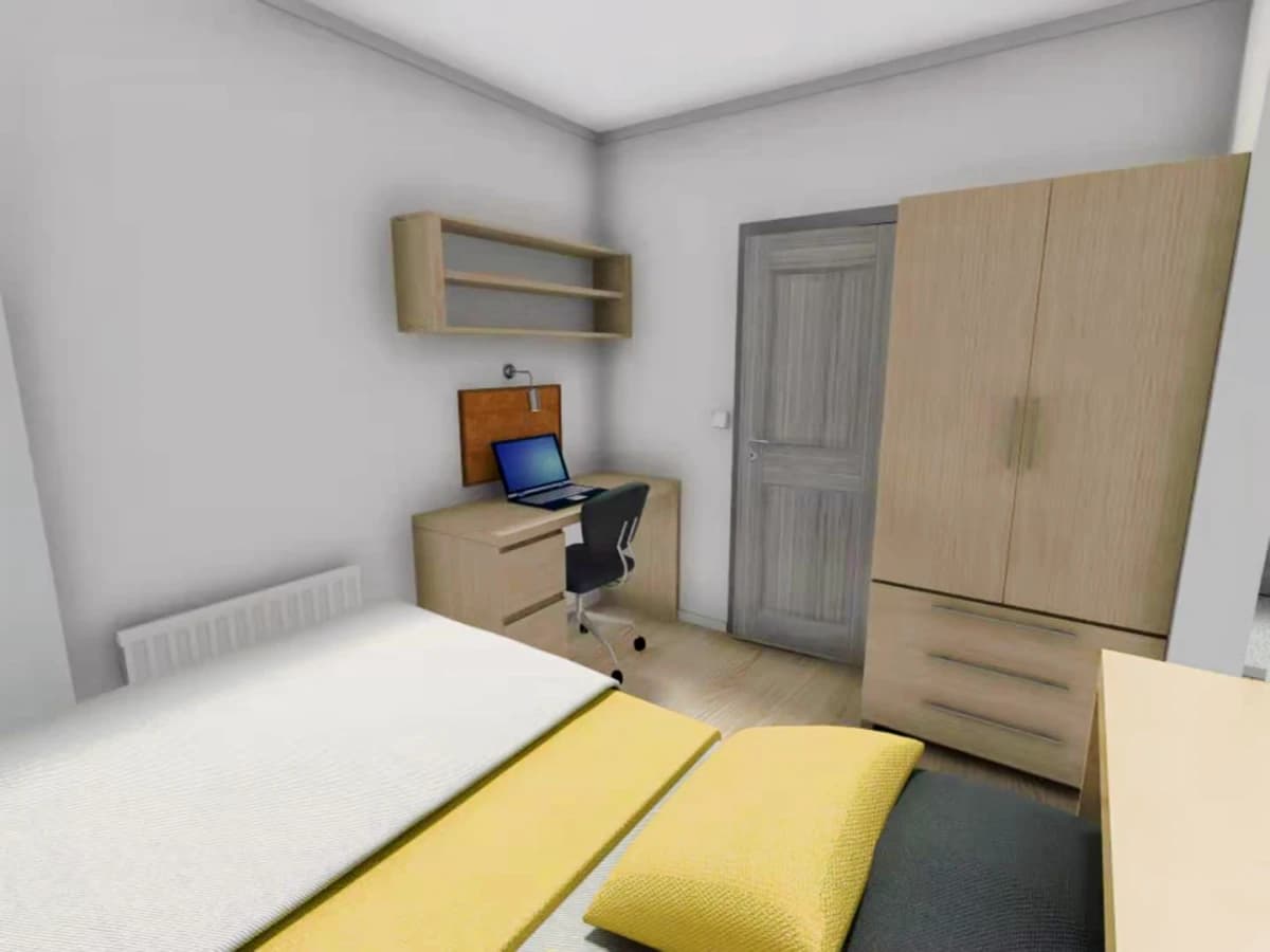 1 bed style studio Flat 1