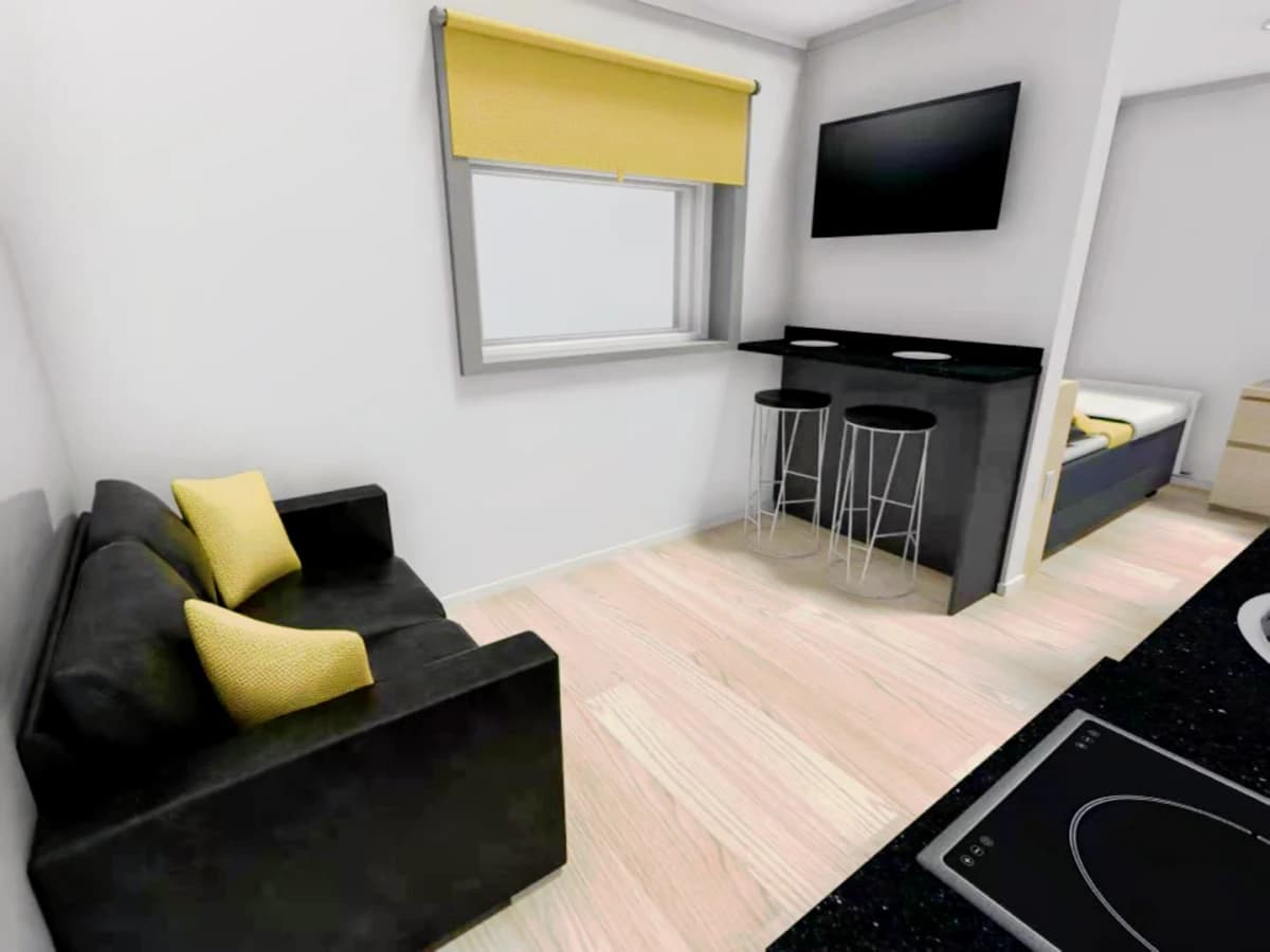 1 bed style studio Flat 1