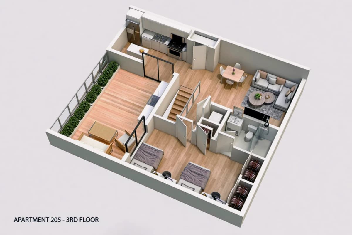 3 Bed3 Bath  205