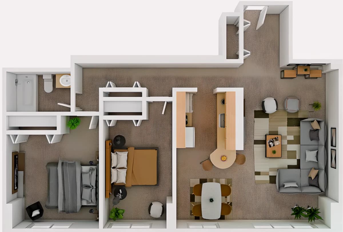 2 Bedroom (small)
