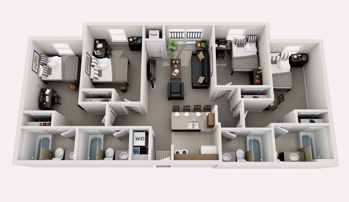 The Courtyards Student Apartments image