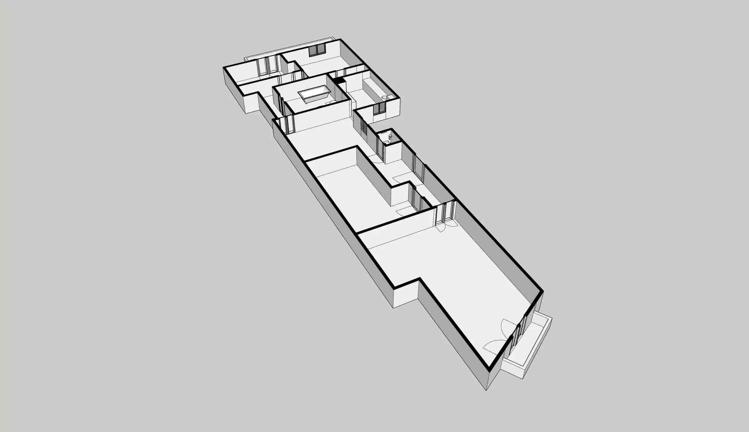 #87330: Room in a 4 Bedroom 2 Bathroom (Carrer D'en Xuclà) - Floor Plan