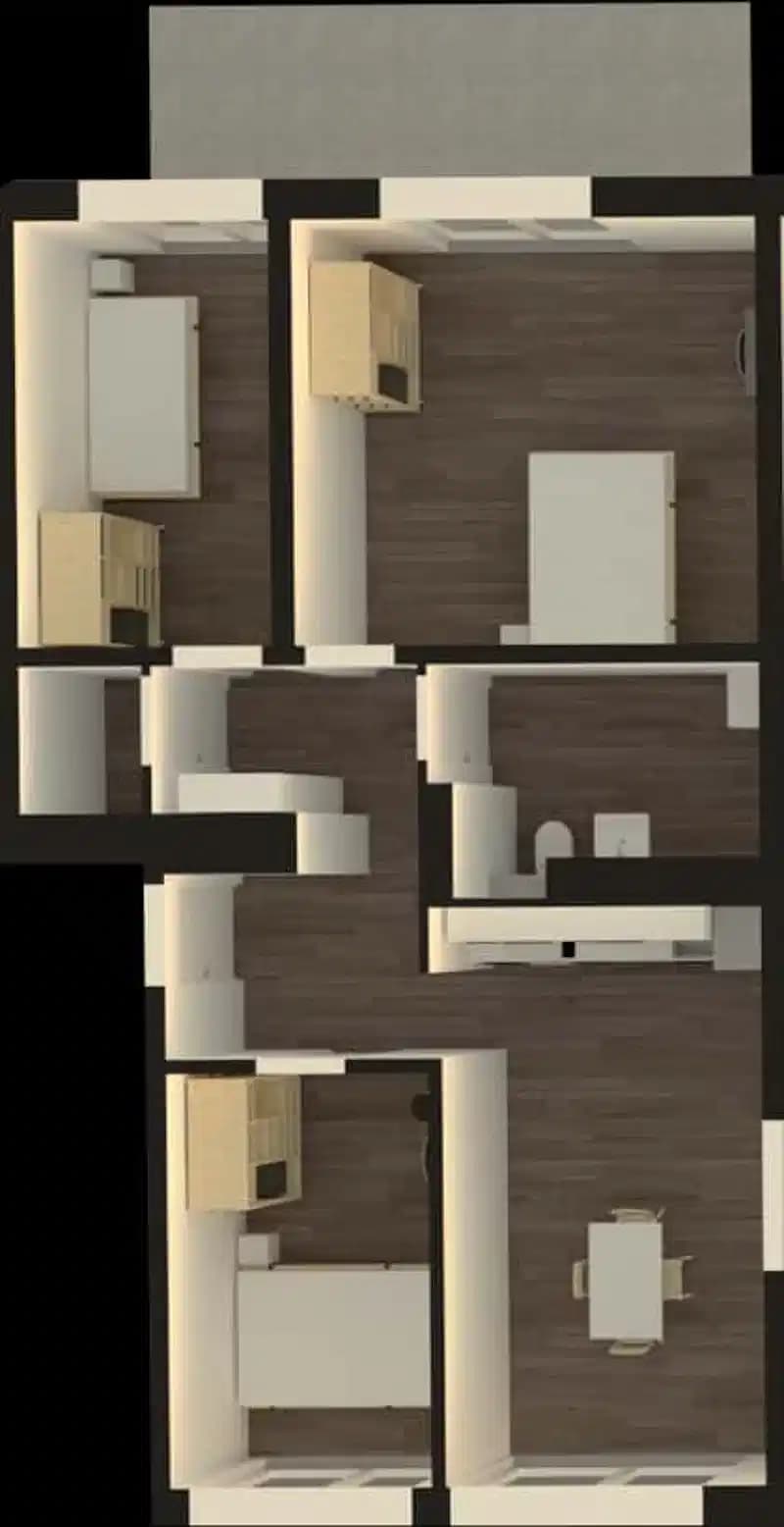 Room in 3 Bed 1 Bath (Klara-Franke-Straße) - Floor Plan