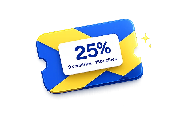 25% student discount ticket